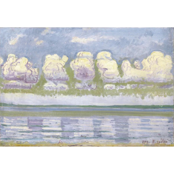 Ferdinand Hodler — GENFERSEE MIT JURA (LANDSCHAFTLICHER FORMENRHYTHMUS), 1909 LAKE GENEVA WITH JURA (LANDSCAPE RHYTHM OF FORMS), 1909
