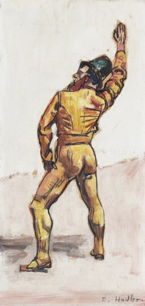 Ferdinand Hodler — STUDIE EINES SCHWÖRENDEN IM LINKSPROFIL ZU 'EINMÜTIGKEIT'STUDY OF A SWAERING SOLDIER IN LEFT PROFILE FOR 'UNANIMITY'