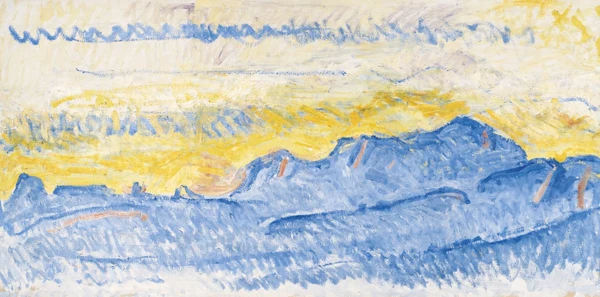 Ferdinand Hodler — Der Mont-Blanc am frühen Morgen, 1918