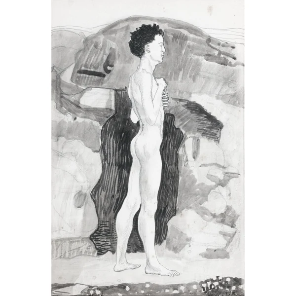 Ferdinand Hodler — KNABE AN DER QUELLE BOY AT THE WELL