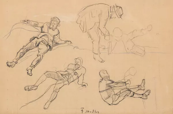 Ferdinand Hodler — Figurenstudie zu "Aufstieg"