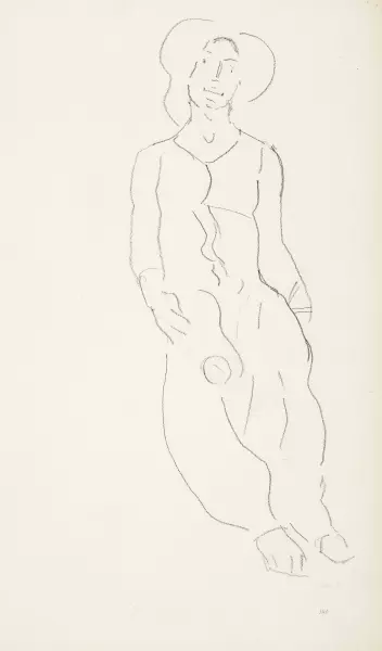 Stehende Frauenfigur (Studie)