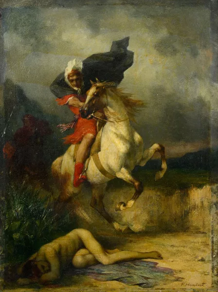 Ferdinand Humbert — Cavalier franchissant un corps