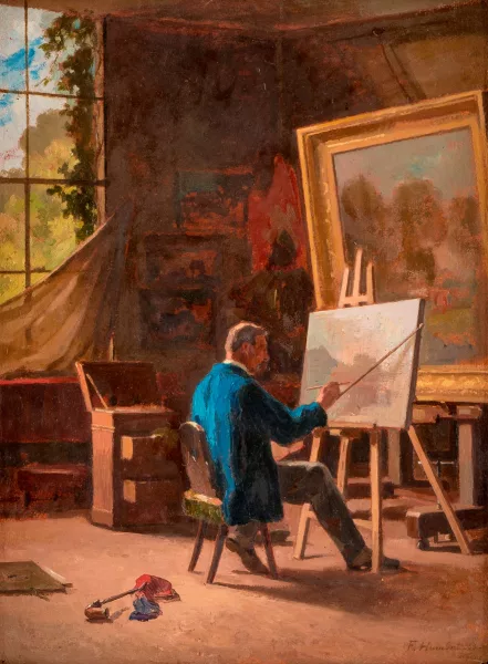 Ferdinand Humbert — L’artiste dans son atelier