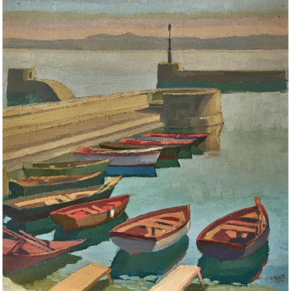 Ferdinand Maire — Le vieux port de Neuchâtel.
