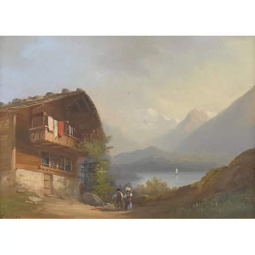 Ferdinand Sommer — Paar Ansichten vom Thuner- und Brienzersee.