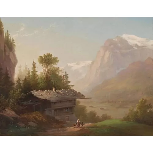 Sommerliche Berglandschaft mit dem Titlis