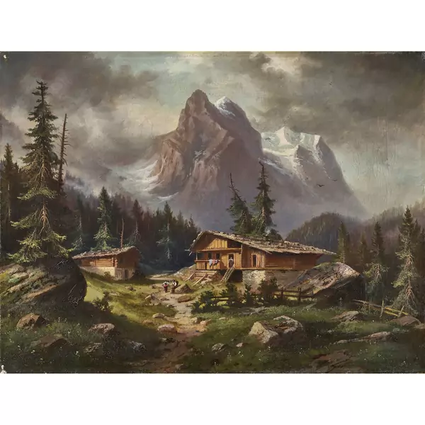 Well- und Wetterhorn von der Rosenlaui aus