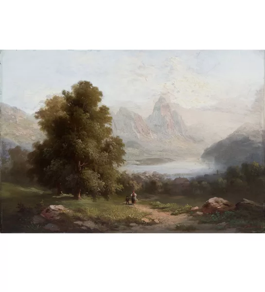 Ferdinand Sommer — Landschaft am Vierwaldstättersee