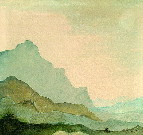 Ferdinand Springer — Landschaft in der Haute Provence