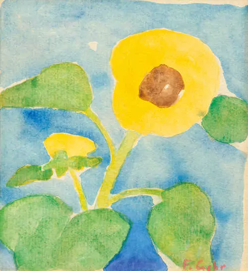 FERDINAND GEHR — Gelbe Blumen. — Koller Auktionen