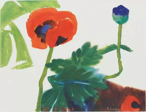 FERDINAND GEHR — Mohnblumen. 1978. — Koller Auktionen