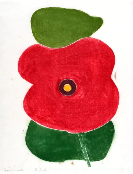 Ferdinand Gehr — 2 Blätter: Spanischer Mohn; Ohne Titel, 1979