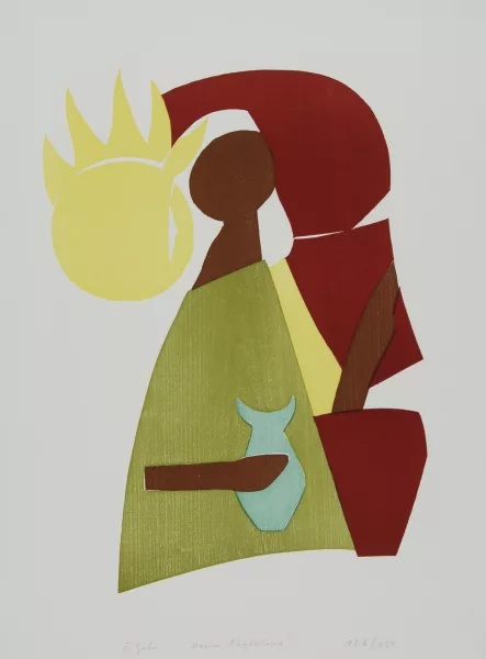 Ferdinand Gehr — Maria Magdalena, 1963, aus "Grafikmappe Hochschule St. Gallen", 1967