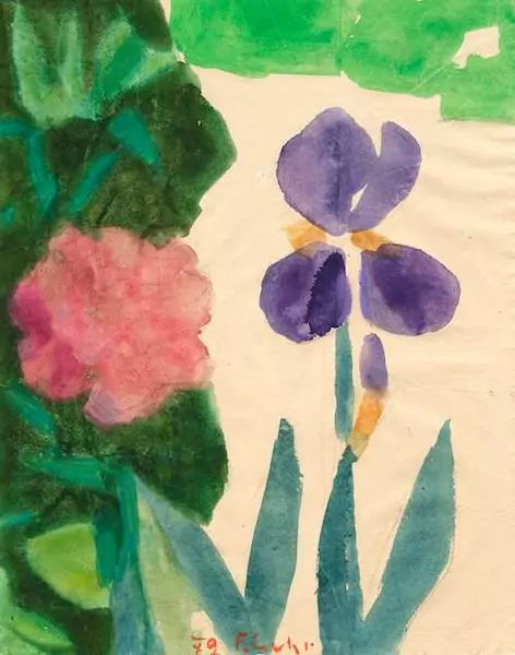 FERDINAND GEHR — Pfingstrosen und Iris. 1979. — Koller Auktionen