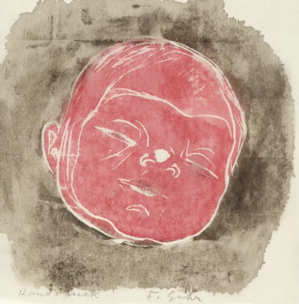 Ferdinand Gehr — Geburtsanzeige von Domenica, 1945