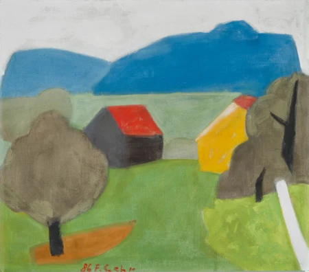 Landschaft im Rheintal, 1986