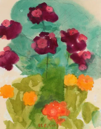 Phlox und Ringelblumen, 1982