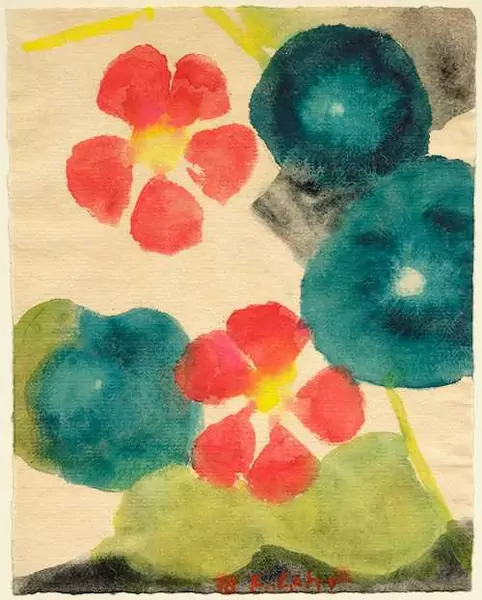 FERDINAND GEHR — Rote Blumen. 1978. — Koller Auktionen