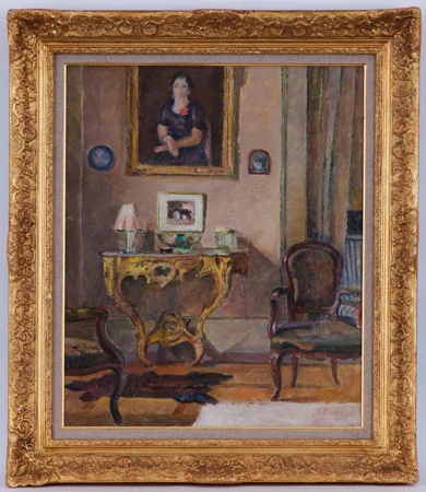 Scène d'intérieur au portrait