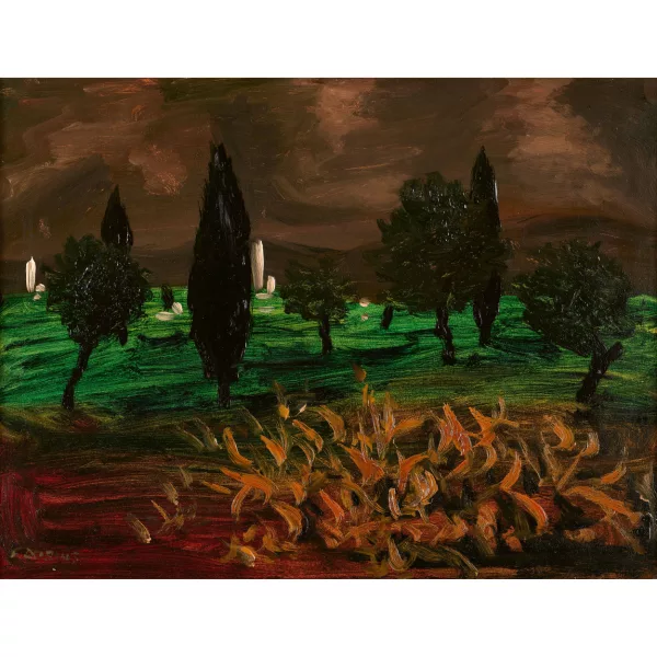 Fernand Dubuis — Paysage orageux.