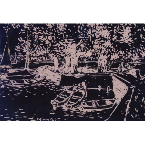 Fernand Giauque — Am Hafen.