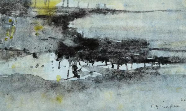 Composition en Bleue et Jaune