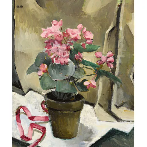 Fernand Riard — Stillleben mit Begonien.