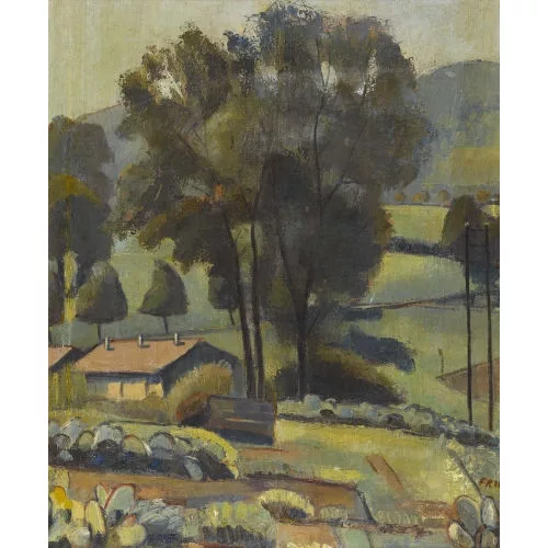 Fernand Riard — Landschaft mit Gemüsegarten.