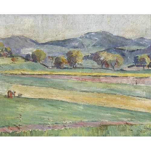 Fernand Riard — Sommerliche Feldlandschaft.