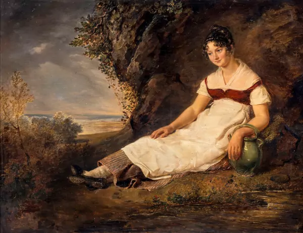 Jeune paysanne à la cruche cassée