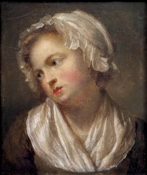Firmin Massot — Jeune fille au bonnet blanc