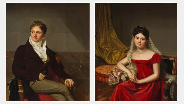 Firmin Massot — Portraits de Jean-Gabriel Eynard et d'Anna Eynard-Lullin (vers 1810)
