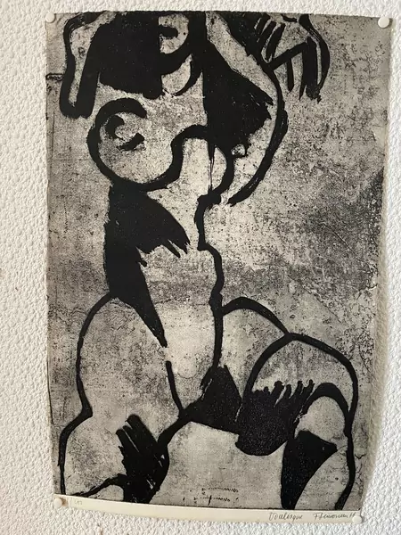Francine SIMONIN (1936-2020), "Odalisque", lithographie — DognyAuction