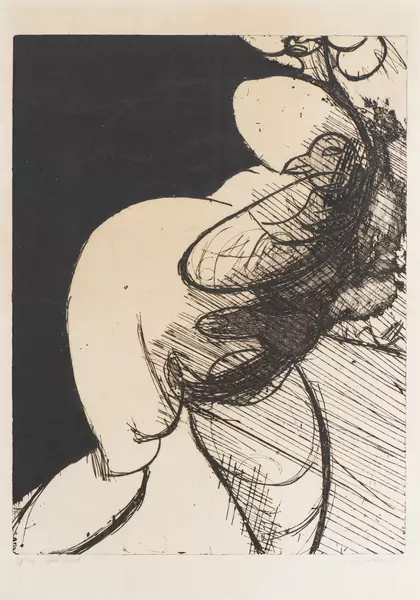 Francine SIMONIN (1936-2020), "L'intérieur", eau-forte — DognyAuction