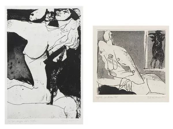 Francine SIMONIN (1936-2020), ensemble de deux gravures — DognyAuction