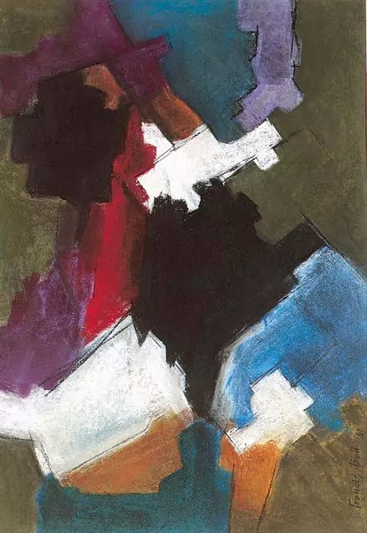 FRANCIS BOTT — Komposition, betitelt: En temps util. 1961. — Koller Auktionen