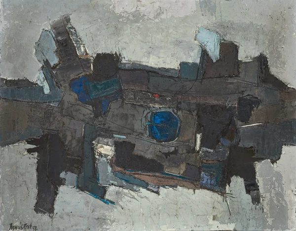 Francis Bott — Composition grise, 1957