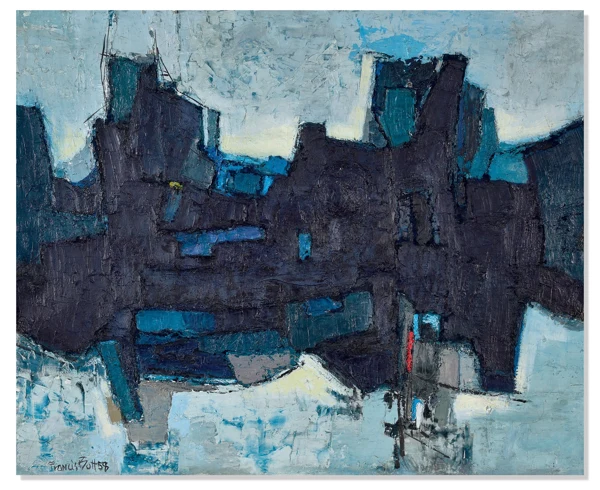 Francis Bott — Paysage, 1958