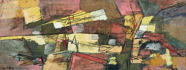 Francis Bott — Composition (Komposition Grau-Braun), 1955