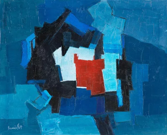 Francis Bott — Composition au centre rouge