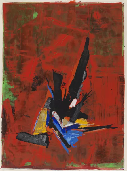 Francis Bott — Komposition in Rot