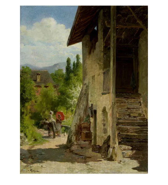 François-Adolphe Grison — La promenade à dos d'ane