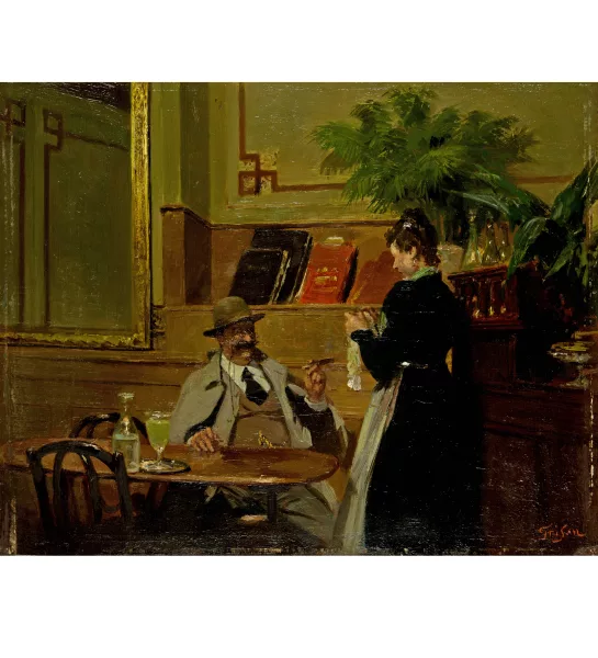 François-Adolphe Grison — Le verre d'absinthe
