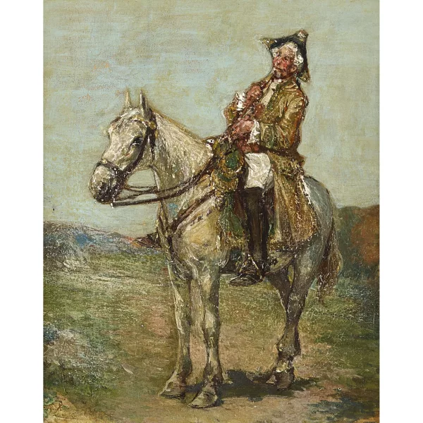 François-Adolphe Grison — Reiter mit Pfeife.