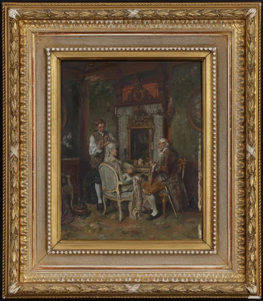François-Adolphe Grison — Scène d'intérieur,
