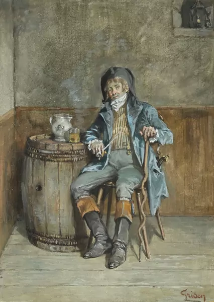 François-Adolphe Grison — Le fumeur de pipe