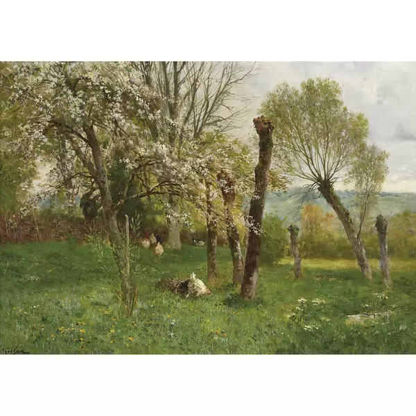 "Un verger au printemps"