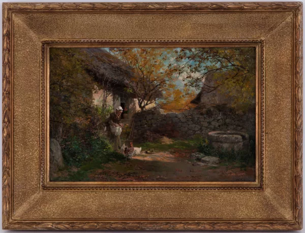 François-Adolphe Grison — Les derniers rayons aux Bordes, Haute Savoie