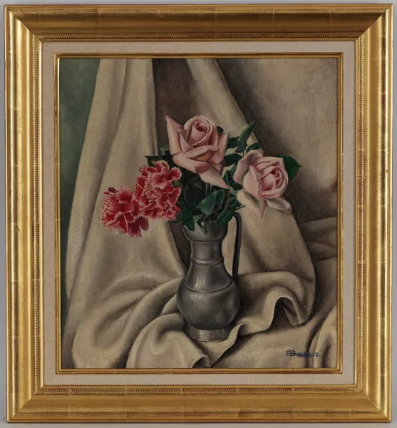 François Barraud — Vase de fleurs,